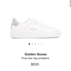 Golden goose pure with sparkles size 36